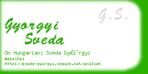 gyorgyi sveda business card